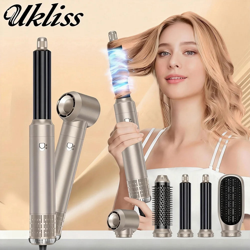 Professional Hair Dryer 5 in 1 Hair Styler Hot Air Comb Electric Hair Heating Brush High Speed Blow Dryer Hair Brush