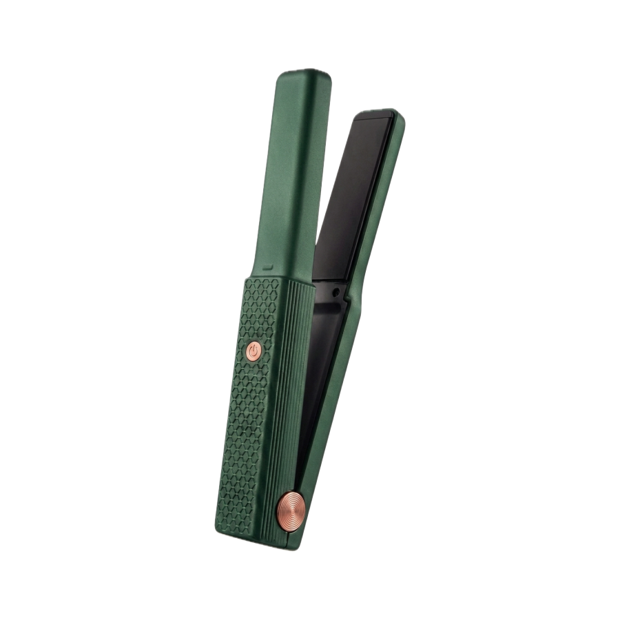Plancha de Estilizado Compacto — OVALUR, verde, vista 2